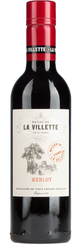 La Villette Merlot - half flesje (0,375 liter)